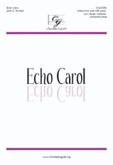 Echo Carol Unison/Two-Part choral sheet music cover